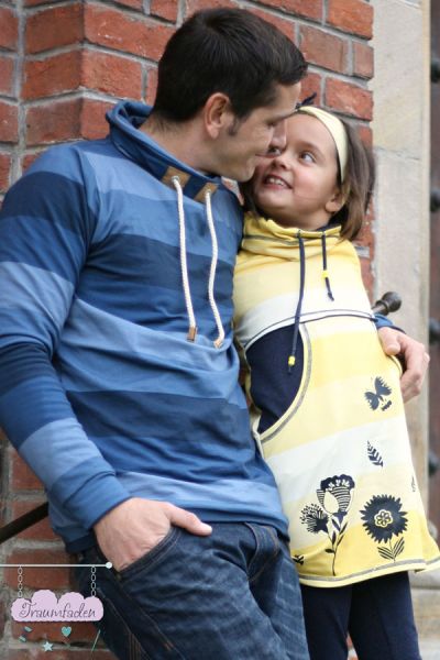 Monochrom Block BIG - jeansblau/navy - Bio-Sommersweat 280 g/m2 - 1,80 m RESTSTÜCK