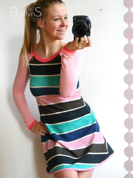 GoodLife55 - rosa - Blockstreifen - 280 g/m2 - Bio-Sommersweat - 0,80 m RESTSTÜCK