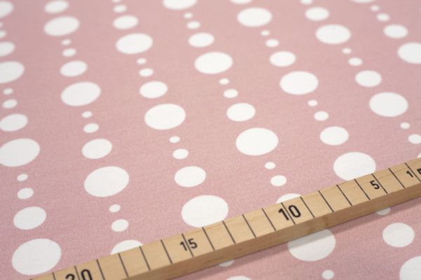 Bubbledrops - rosa - Bio-Sweat - angeraut - 0,90 m RESTSTÜCK