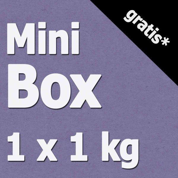 GRATIS - Ü-Paket - Mini Box - ca. 1 kg Stoff - Stoffstücke bis ca. 45 cm (ø 2,5 - 3 m)