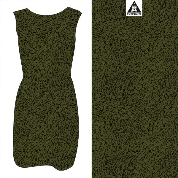 Blätterschwof - oliv - Bio-Jersey