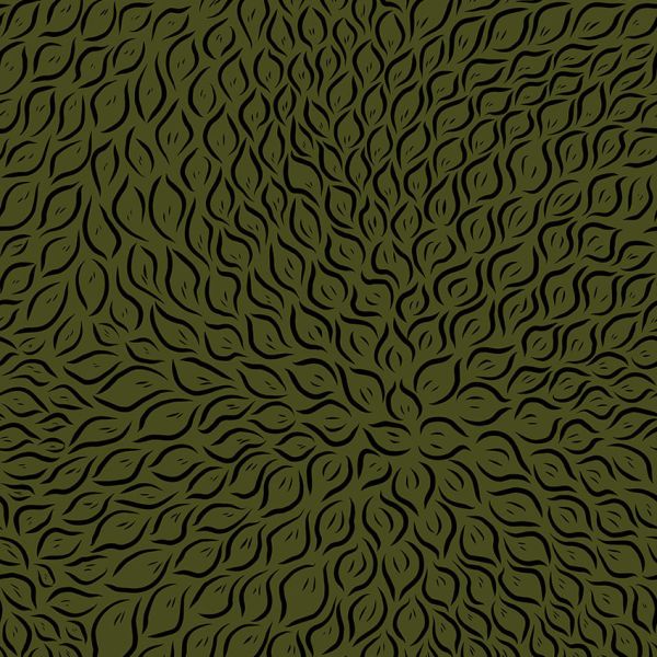 Blätterschwof - oliv - Viskose-Jersey - VORBESTELLUNG