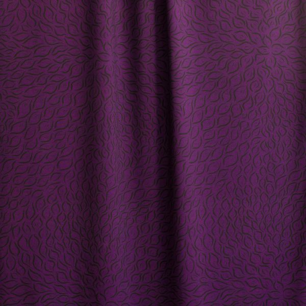 Blätterschwof - lila - Viskose-Jersey - VORBESTELLUNG