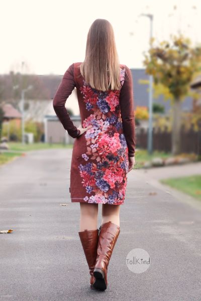 BlossomLove - cognac - Bio-Sommersweat - 0,80 m RESTSTÜCK