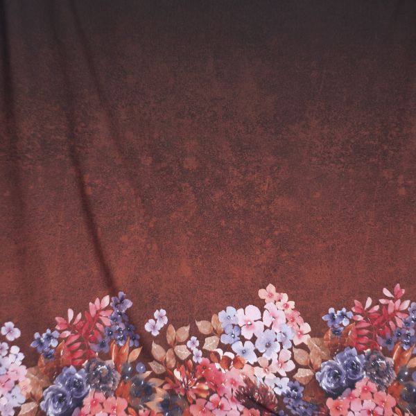 BlossomLove - cognac - Bio-Sommersweat - 0,80 m RESTSTÜCK