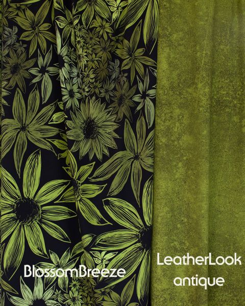 BlossomBreeze - moosgrün - Bio-Jersey - 1,50 m RESTSTÜCK