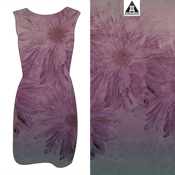 BlossomGradient - sweet fog - Viskose-Jersey - VORBESTELLUNG