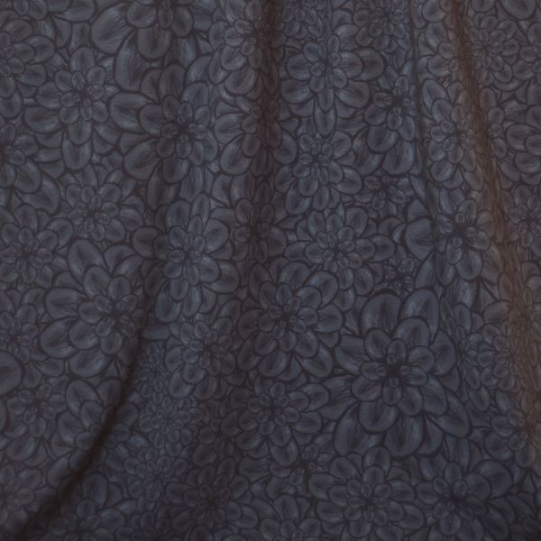 Blumenmeer - dark grey - Bio-Sommersweat