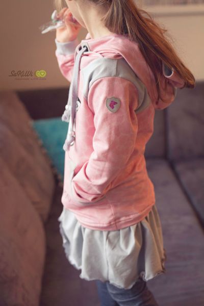 BrightBokeh - rosé - Bio-Sommersweat - 0,90 m RESTSTÜCK