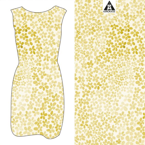 ColorBlossom BIG - pastell gelb - Bio-JERSEY