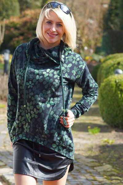 ColorBlossom BIG - mono moss - BIO-JERSEY