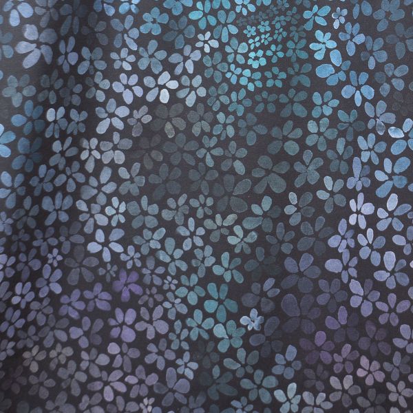 ColorBlossom - fantasy night - blau / lila - Bio-Sommersweat - 1,60 m RESTSTÜCK