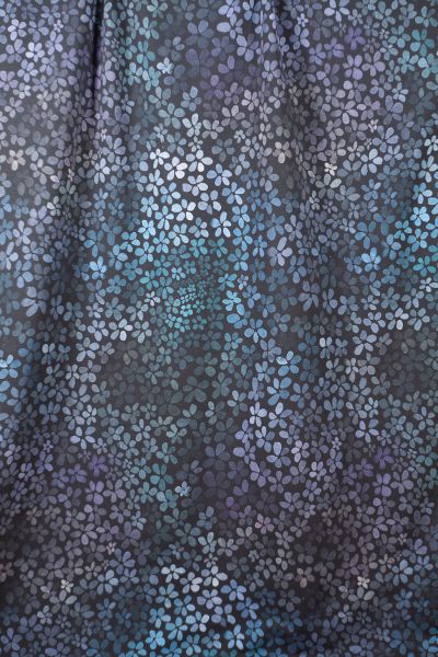 ColorBlossom - fantasy night - blau / lila - Bio-Sommersweat - 1,60 m RESTSTÜCK