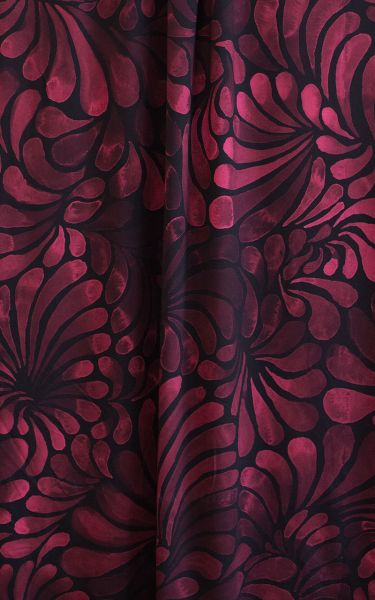 ColorDrops MAXI - dark mono rosenrot - Modal-Sommersweat 280 g/m2 - 1,05 m RESTSTÜCK