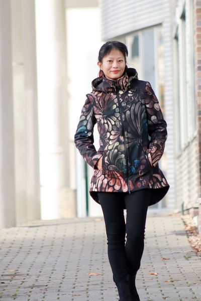 ColorDrops BIG - dark mystery - SOFTSHELL - 2,90 m RESTSTÜCK