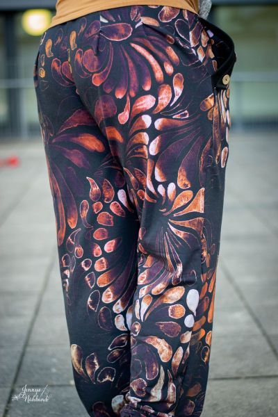 ColorDrops BIG - dark - cognac - Bio-Sommersweat