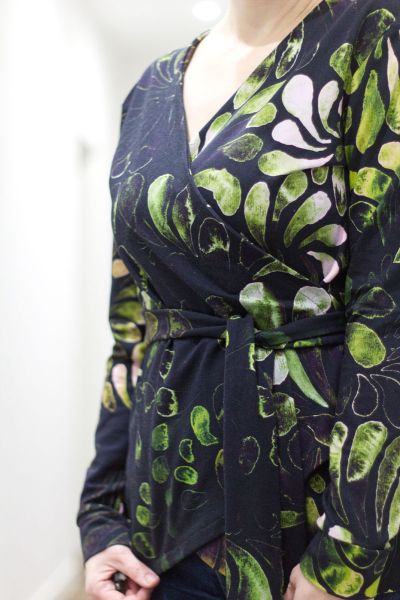 ColorDrops BIG - dark - moss - Bio-Sommersweat