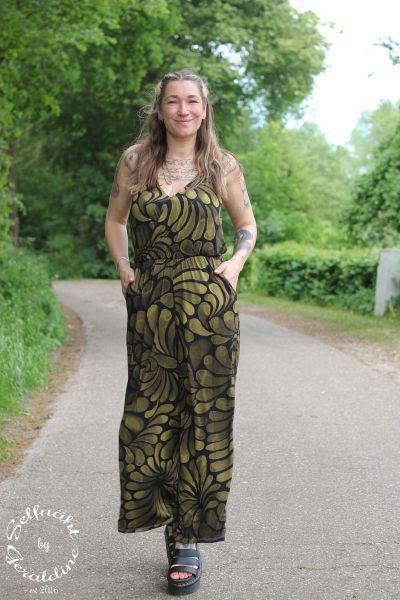 ColorDrops MAXI - dark mono olivgrün - Viskose-Jersey - VORBESTELLUNG