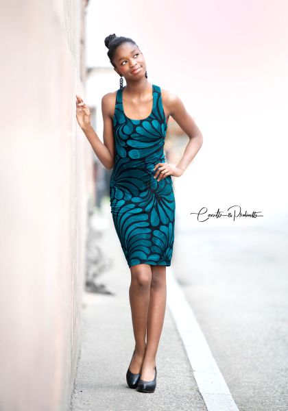 ColorDrops MAXI - dark mono petrolblau - Viskose-Jersey - VORBESTELLUNG