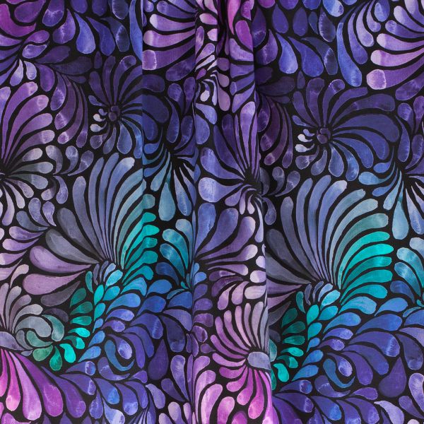 ColorDrops MID - mystic violet - Bio-Jersey - 1,75 m RESTSTÜCK
