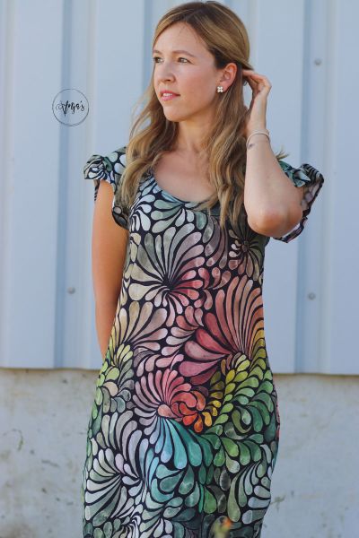 ColorDrops MID - savannah feeling - Bio-Jersey - 0,85 m RESTSTÜCK