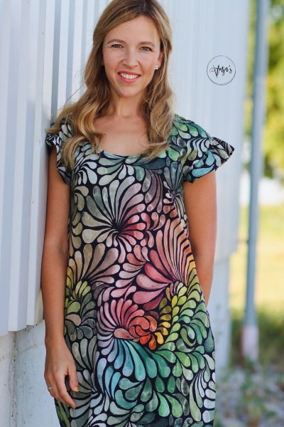 ColorDrops MID - savannah feeling - Bio-Jersey - 0,85 m RESTSTÜCK