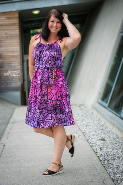 ColorDrops MID - sweet purple - Bio-Jersey - 1,70 m RESTSTÜCK