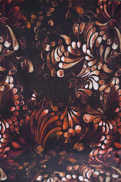 ColorDrops BIG - dark - cognac - Bio-Sommersweat