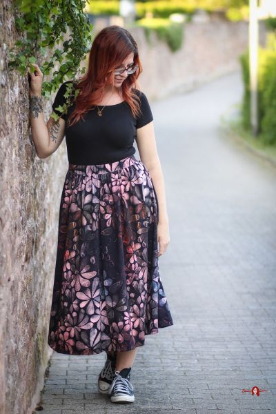 ColorFlowers - lovely old pink - Viskose-Jersey - VORBESTELLUNG