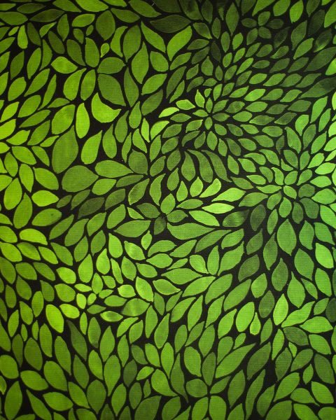 ColorLeaves MINI - mono moosgrün - Bio Canvas - 100 % CO