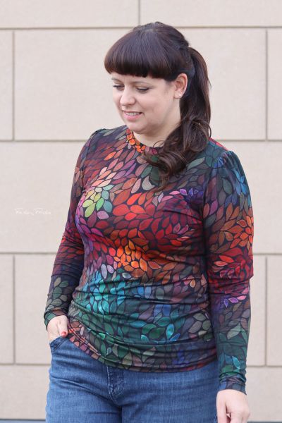 ColorLeaves MINI - warm energy - TENCEL-Crepe - 1,55 m RESTSTÜCK