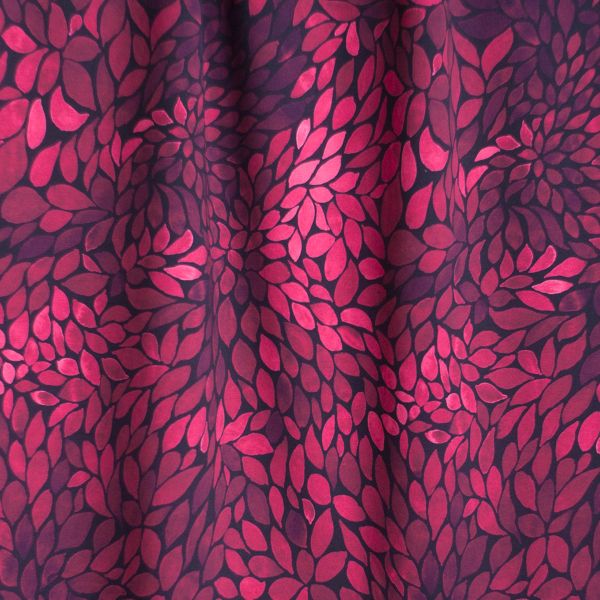 ColorLeaves MINI - mono rosenrot - Viskose Webware - VORBESTELLUNG