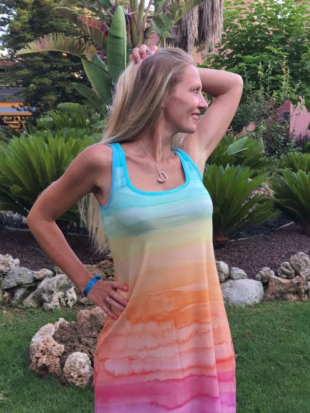 ColorStripes BIG - caribbean - Viskose-Jersey - VORBESTELLUNG