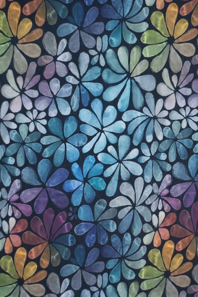 ColorFlowers - sweet blue - Bio-Sommersweat