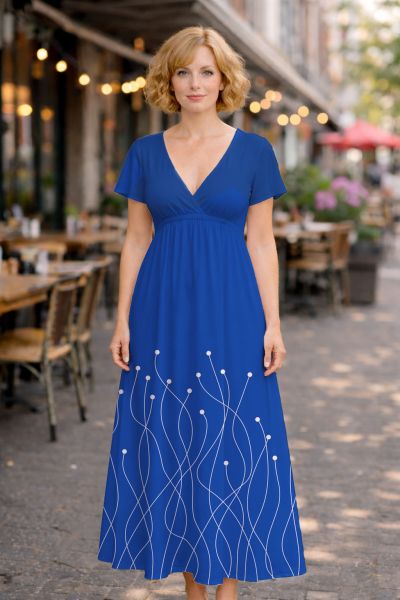 CosmicBlossom FUN - königsblau - Viskose-Jersey - VORBESTELLUNG