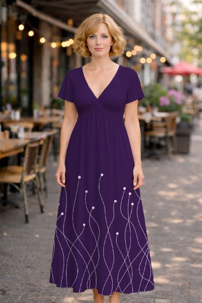 CosmicBlossom FUN - violett - Viskose-Jersey - VORBESTELLUNG