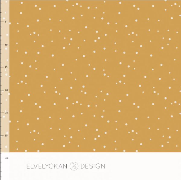 Spots - gold (017) - BIO-JERSEY - 1,40 m RESTSTÜCK