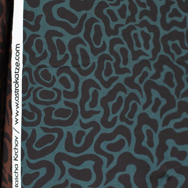 Fantasy Animal Print BIG - petrol - Bio-Jersey - VORBESTELLUNG