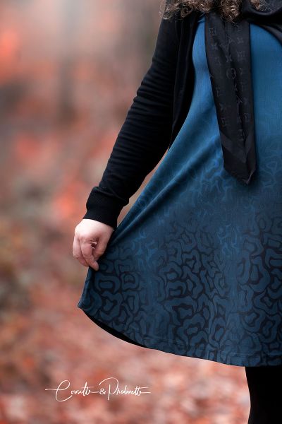 Fantasy Animal Gradient - blau - Viskose-Jersey - VORBESTELLUNG