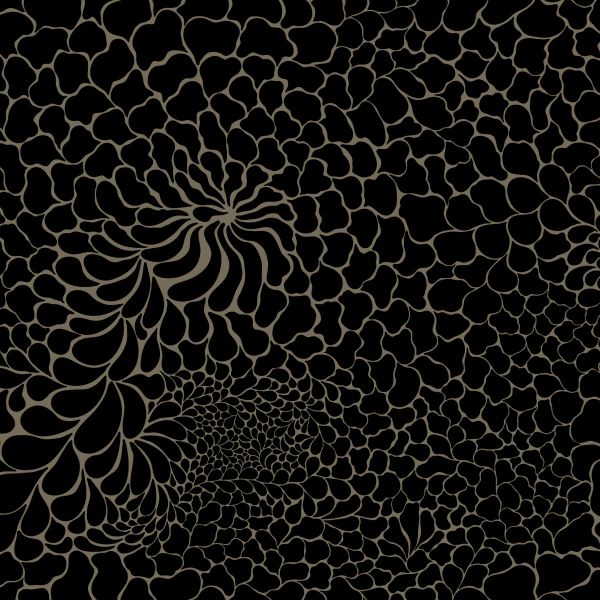 FantasyDrops - schwarz / khaki - Bio-Sommersweat 230 g/m2 - 1,00 m RESTSTÜCK