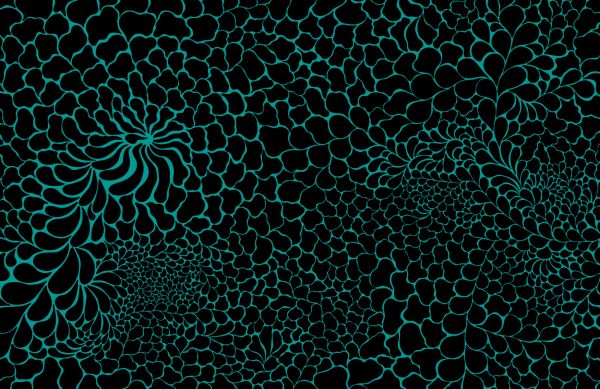 FantasyDrops - schwarz / türkis - Bio-Sommersweat 230 g/m2 - VORBESTELLUNG