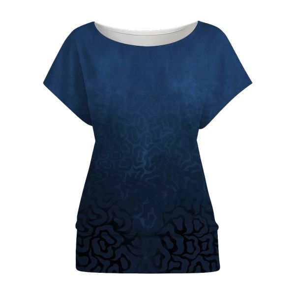 Fantasy Animal Gradient - blau - Viskose-Jersey - VORBESTELLUNG