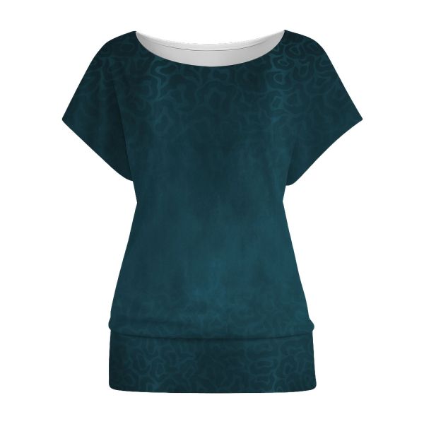 Fantasy Animal Gradient - petrol - Bio-Jersey - VORBESTELLUNG