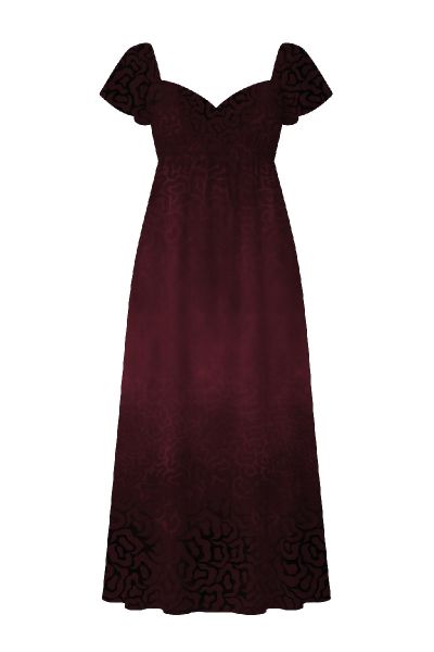 Fantasy Animal Gradient - weinrot - Bio-Jersey - VORBESTELLUNG