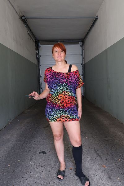 FunFlowers - warm rainbow - Bio-Jersey