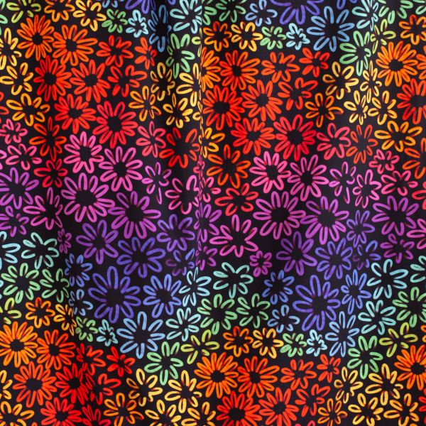 FunFlowers - warm rainbow - Bio-Jersey