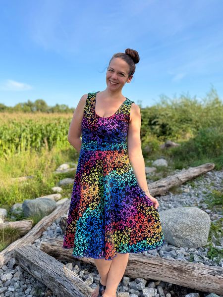 FunFlowers - cold rainbow - Bio-Jersey