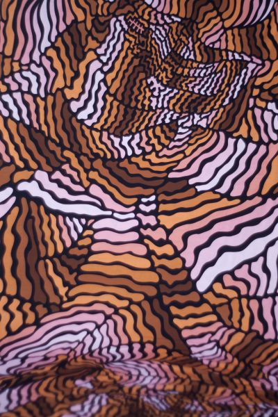 Gravitation MAXI dark - rose / braun - Viskose Webware - VORBESTELLUNG
