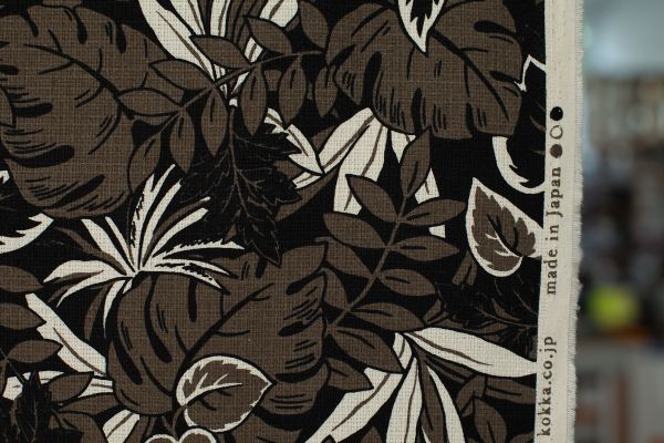 KOKKA floral / Blätter - CANVAS 100 % CO