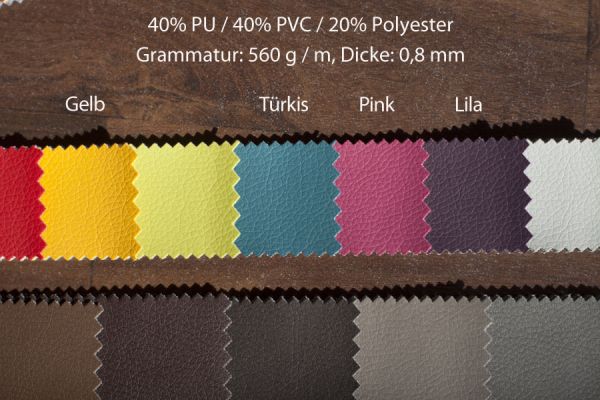 Kunstleder, 560 g/m, Türkis (KH-8862)